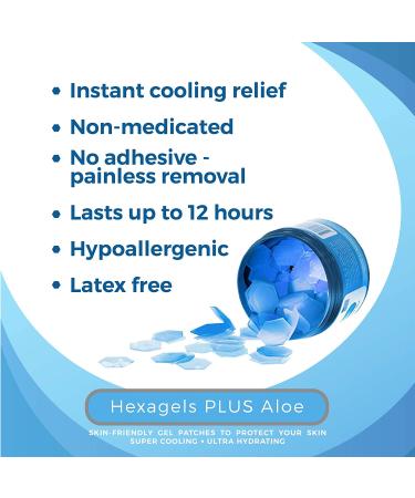 Medagel Hexagels Plus Aloe Vera - 200ct Hydrogel Pads for Blister Prevention and Skin Relief - Buy Online on GoSupps.com