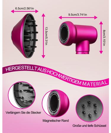 Dyson Airwrap Diffuser & Adapter HS01 HS05 | Transform Your Airwrap Styler into a Hairston - Fuchsia - Buy Online on GoSupps.com