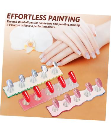 HONMEET 1 Set Nail Stand Set Nail Tips Training Stand Magnetic Nail Tips Practice Nail Painting Stand Magnetic Fake Nail Holder Nail Tip Stand Holder Nail Art Holder Nails Plastic - Buy Online on GoSupps.com