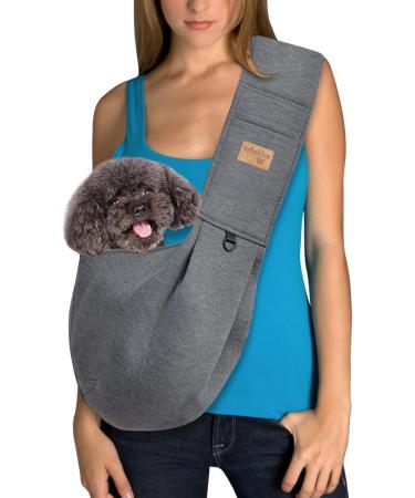 Vrbabies Dog Carrier Bag for Small Dogs | Adjustable Thick Shoulder Straps - Dark Gray - Buy Online on GoSupps.com