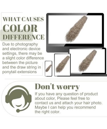 SEGO Drawstring Ponytail Extension Long Wrapped Synthetic Ponytail Hairpiece Corn Wave For Women - 32 Inch Linen Blonde & Pale Blonde - Buy Online on GoSupps.com