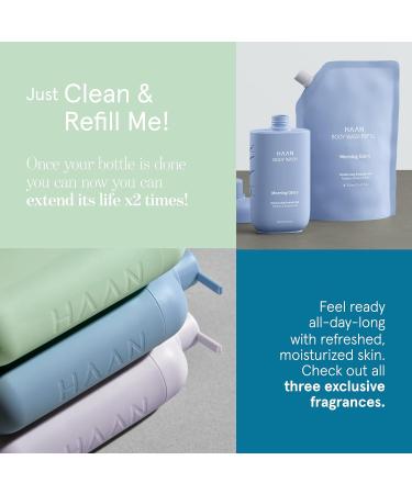 HAAN Natural Body Wash with Aloe Vera & Prebiotic Complex - 15.2 fl oz | Vegan Shower Gel for Men and Women | Soothes & Cleanses Dry Skin | Morning Glory Scent - Buy Online on GoSupps.com