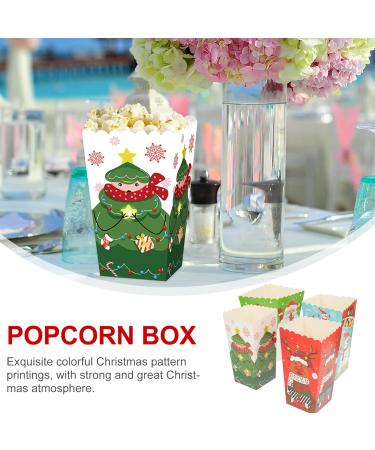 ULTECHNOVO 24 Pcs Christmas Popcorn Box Popcorn Treat Boxes Christmas Goodie Bags Christmas Popcorn Bags Christmas Candy Favor Boxes Holiday Present Boxes Snack Bag Paper Storage Box Dessert 1 count (Pack of 1) Colorfulx2pcs - Buy Online on GoSupps.com
