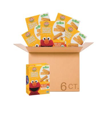 Earth's Best Organic Sesame Street Toddler Snacks, Crunchin' Honey Sticks, Grahams, 5.3 Oz Box (Pack of 6) - Buy Online on GoSupps.com