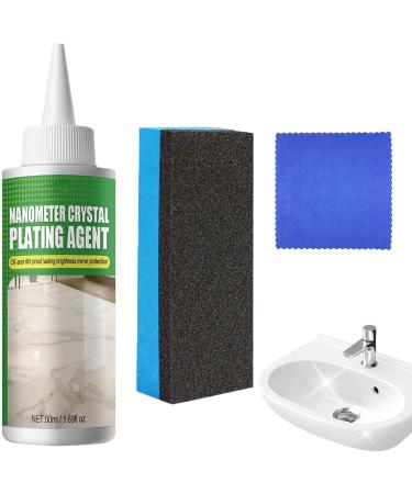 Stone Crystal Plating Agent - Marble Stain Remover Stone Crystal Coating Agent Coating of Stone Nanocrystals Stones and Crystals Plating Agent for Kitchen Cleaning Welts - Buy Online on GoSupps.com