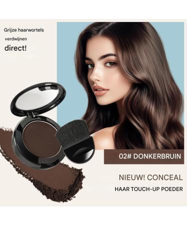 Hair Covering PowderLong Lasting Hairline Shadow Powder With Applicator And Mirror Lightweight Root Covering For Granny WomenFor Instantly Thicker And Fuller Look 02 - Buy Online on GoSupps.com