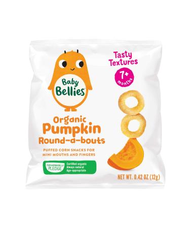 Baby Bellies Organic Pumpkin Round-a-bouts, 0.42 Ounce Bag (Pack of 6) 6 Count