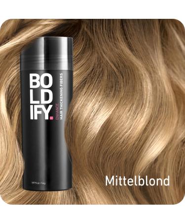 Boldify Scatter Hair Powder for Thinning Hair Medium Blonde 56g | Invisible & Natural Solution for Hair Loss | Fast Results for Women & Men - Buy Online on GoSupps.com