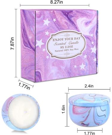 Furnizone Scented Candles Gift Set for Women - 9 Pack Aromatherapy Soy Candles for Stress Relief - Perfect Gift for Mom on Birthday, Mother's Day, Christmas, Valentine's Day - Buy Online on GoSupps.com