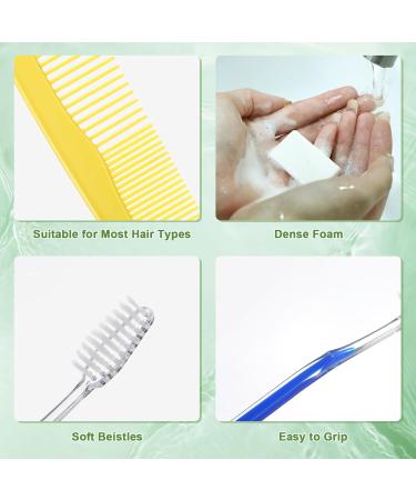 Bulk Disposable Travel Hygiene Kits - 200 Pack | Individually Wrapped Toothbrushes Combs & Mini Soaps for Hotels & Charities - Buy Online on GoSupps.com