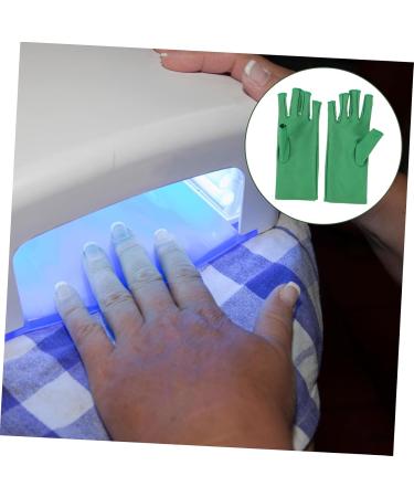 Gogogmee 1 Pair Nail Gloves Nail Fingerless Manicure Gloves Nail Art Tools Manicure Gloves Fingerless Gloves UV Shield Gloves Sunscreen Gloves 20X8X0.4CM - Buy Online on GoSupps.com