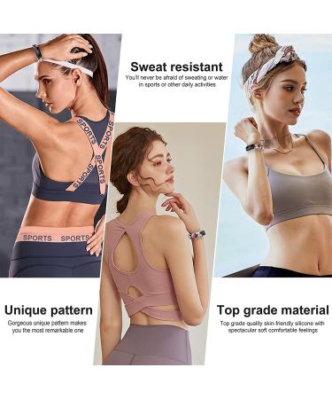 Designer Silicone Bands for Fitbit Luxe | Durable & Stylish Replacement Strap for Women | Compatible with Fitbit Luxe 2021 - Black Floral Print - Buy Online on GoSupps.com
