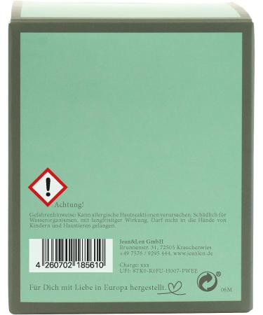 Jean & Len Premium Rosemary & Ginger Candle - Handmade Vegan Fragrance for Cozy Evenings | 230g Stylish Glass - Buy Online on GoSupps.com