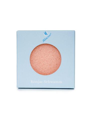 TheraCare Konjac Sponge for Face and Body - Red Clay | Natural Exfoliating & Cleansing | International Shipping Available - Buy Online on GoSupps.com