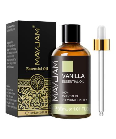 MAYJAM Vanilla Essential Oil 30ML Vanilla Oil for Diffuser Humidifier DIY Home Wardrobes Vanilla 30.00 ml (Pack of 1)