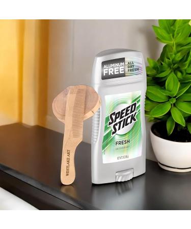 Speed Men's Deodorant Fresh Scent 3 Oz 24-Hour Odor Protection Aluminum-Free Comfort Guard Applicator Men'S Antiperspirant Deodorant | Bundle With Wooden Comb (Pack of 3) - Buy Online on GoSupps.com