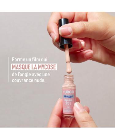 URGO - FILMOGEL Mycosis 2 in 1 - Masks and Treats Nails with Mycosis - Discreet Nude Rendering - From 16 Years - 4 ml Gel - Buy Online on GoSupps.com