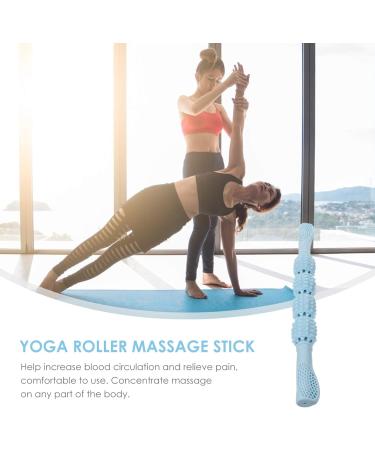 Massage Roller Stick - Deep Tissue Foam Muscle Therapy Wand for Neck & Legs | Pain Relief & Recovery (Blue) - Buy Online on GoSupps.com