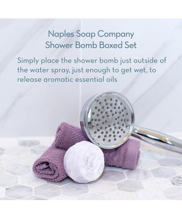 Naples Soap Company Aromatherapy Shower Bomb Variety Box - Set of 5 Steamer Tablets for a Spa-Like Experience at Home - Buy Online on GoSupps.com