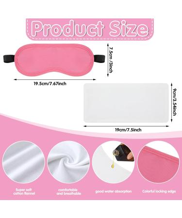 Organic Castor Oil Pack Set - 4 Pcs Reusable Wraps & Sleep Mask for Eyelashes Eyebrows Wrinkles & Dark Circles - Khaki Black Gray & Pink - Buy Online on GoSupps.com