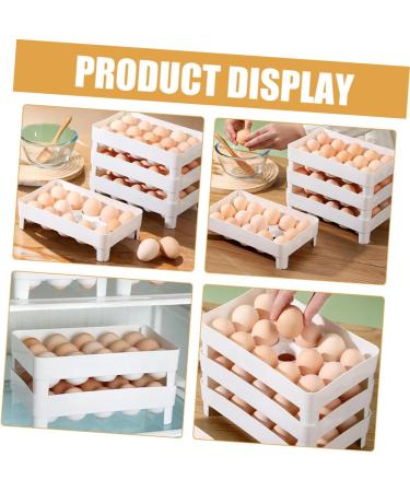 DOITOOL Egg Storage Box Refrigerator Egg Holder Egg Storage Tray Egg Tray Household re-usable - Buy Online on GoSupps.com