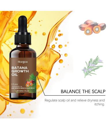 Organic Batana Oil for Hair - Natural Haircare for Thicker Longer Softer & Glossy Hair - 1fl.oz - Buy Online on GoSupps.com