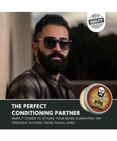 Cedarwood Beard Balm & Mustache Wax Styling Set - 30ml Balm & 15ml Wax - The Beard and The Wonderful - Buy Online on GoSupps.com