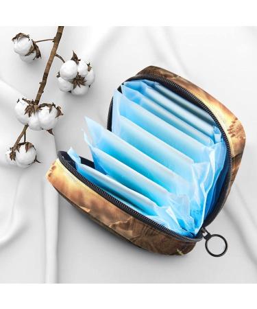 Portable Women's Napkin Storage Bag - Dinosaur Chalk Design | Menstrual Cup & Bandage Organizer for First Periods - Buy Online on GoSupps.com