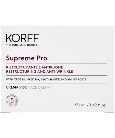  Korff Korff Supreme Pro Face Cream Restructuring and Anti-Wrinkle with Hyaluronic Acid for all skin types 50ml pack - Buy Online on GoSupps.com