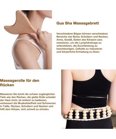6 in 1 Maderotherapy Set - Anti-Cellulite Wood Massage Device & Lymphatic Drainage Tools for Stress Relief - Buy Online on GoSupps.com