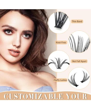 Premium Lash Clusters Kit | At-Home Eyelash Extensions & Individual Lashes | Long-Lasting 30D & 40D Bond Seal | Shop Internationally - Buy Online on GoSupps.com