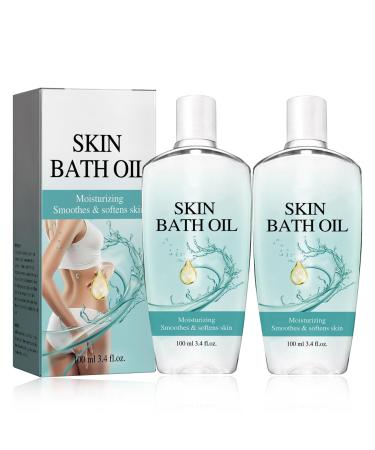 Skin Bath Oil So Soft Soft & Sensual Skin Bath Oil Original Skin Bath Oil So Soft for Women (2Pcs) Transparent 3.4 Fl Oz (Pack of 2)