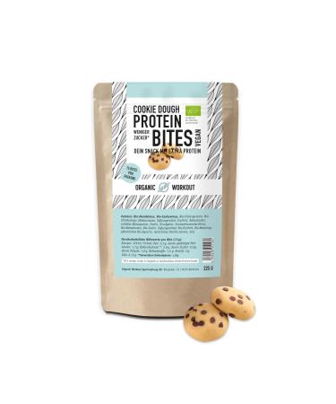 Cookie Dough Nomnoms |Creamy nutmus protein-bites-organic vegan with organic erythritan-protein bar alternative cookie-dough bigpack (15 bits)