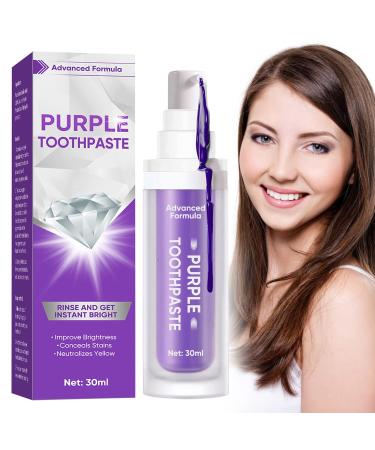 Purple Toothpaste for Teeth Whitening  Purple Toothpaste  Tooth Stain Removal and Teeth Whitener  30ml