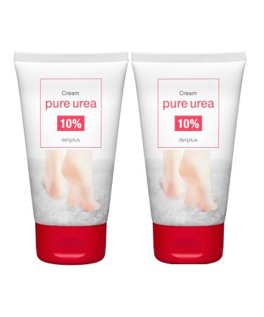Deliplus Double Foot Repair Pack Deliplus 10% Pure Urea Foot Cream for Cracked Feet | 2 x 125ml Bottles 250ml