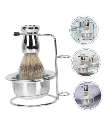 Ipetboom Beard Brush Holder & Men's Grooming Kit - Stainless Steel Shaving Stand for Mustache & Razor - Buy Online on GoSupps.com