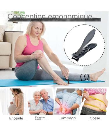 Nail Clippers Nail Clippers Stainless Steel Nail Clippers with Nail File | Toenail Clippers for Men and Women Pedicure Tools Nail Care for Grooming Black - Buy Online on GoSupps.com