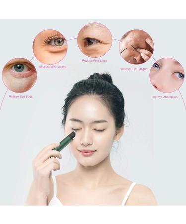 PELCAS Eye Massager Wand - Four Modes USB Rechargeable, Green | Facial Skin Care Device - Buy Online on GoSupps.com