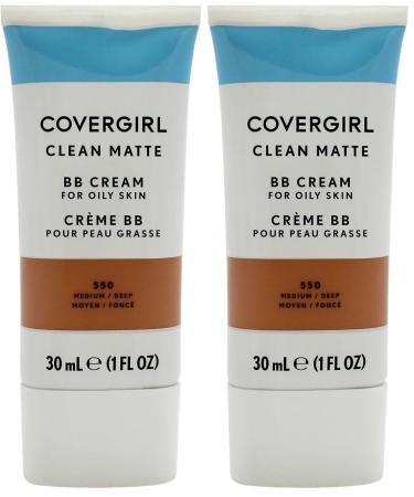 COVERGIRL - Clean Matte BB Cream Oil-Free Long-Lasting Sensitive Skin Lightweight 100% Cruelty-Free (Pack of 2)