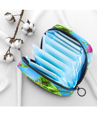 Stylish Menstruation Pad Bag with Zipper | Women's Tampon & Napkin Bag | Cute Insect & Butterfly Designs - Buy Online on GoSupps.com