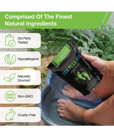 DAILY REMEDY Foot Soak Salts Variety Pack - Tea Tree Oil, Muscle Relief, Lavender & Citrus - Soothe Foot Pain, Soreness, Athlete's Foot, Odors & Calluses - Made In USA - Buy Online on GoSupps.com
