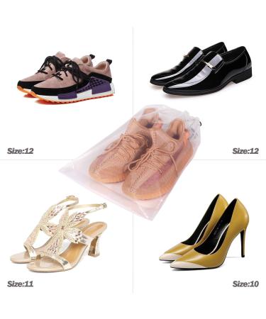 DIOMMELL Set of 24 Transparent Shoe Bags for Travel - Large Clear Storage Organizers for Men and Women - Buy Online on GoSupps.com