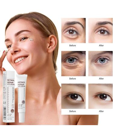 Retinol Eye Cream Anti Aging Retinol Eye Cream with Retinol Serum & AHA 30% & BHA 2% Eye Cream for Dark Circles and Puffy Eyes Reduce Fine Lines Under Eye Cream for Women/Men Skincare Anti Wrinkles - Buy Online on GoSupps.com