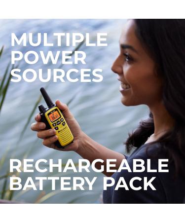 Midland 36 Channel FRS Two-Way Radio 3-Pack - Long Range Walkie Talkie with 121 Privacy Codes, NOAA Weather Scan & Alert - Yellow/Black - Buy Online on GoSupps.com