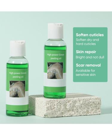 Extra Strong Green Peeling Oil Extra Strong Peeling Oil for Dark Skin Yellow Peeling Oil Extra Strong Peeling Oil Extra Strength Exfoliating Peeling Solution for Hand Feet Dead Skin Remover (2PC) - Buy Online on GoSupps.com