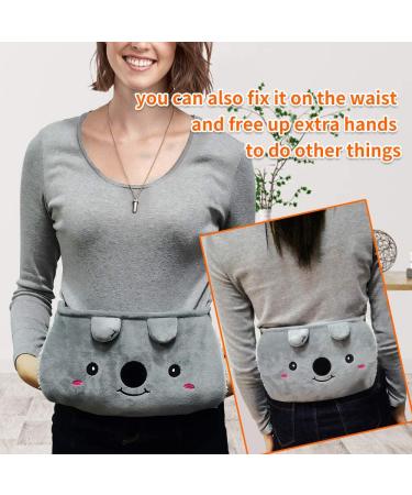Rubber Hot Water Bottle with Soft Waist Cover - Pink | Pain Relief for Neck, Back, Shoulder, Legs | Waist Warmth | Hot Water Bag Pouch - Buy Online on GoSupps.com