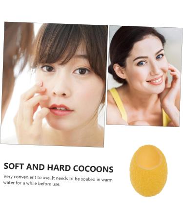 Healeved Natural Silk Facial Cleanser Cleansing Silk Beauty Cleansing Organic Facial Care 27x2cm yellow - Buy Online on GoSupps.com