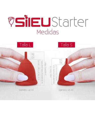 Sileu Menstrual Cup Divine | 12 Hours Leak-Proof Protection | Medical Silicone | Comfort for Sensitive Skin | Size S & L | Shop Internationally - Buy Online on GoSupps.com