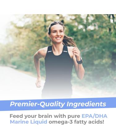 Premier Research Labs EPA/DHA Marine Liquid - Omega 3 Fish Oil Liquid Omega 3 Liquid Fish Oil Supplement for Adults Joint Heart & Brain Health Support - 8 Fl Oz Bottle - Buy Online on GoSupps.com