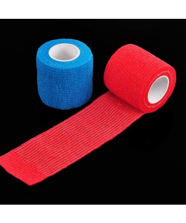 Berolle 6 Rolls 30 Yards Pet Vet Wrap Cohesive Bandages Self Adhesive Bandage Non-woven Elastic Sports Bandages for Wrist and Ankle Sprains Swelling(5cm Wide) - Buy Online on GoSupps.com